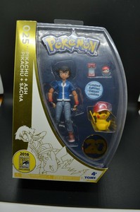 Pokemon 20th Anniversary San Diego Comic Con Pokemon Pikachu and Ash Figure Set