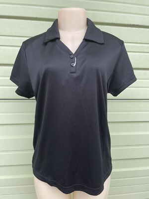 NEW NORTH END BRAND WOMEN'S SIZE LARGE ACTIVE TOP Short Sleeve V neck #3104