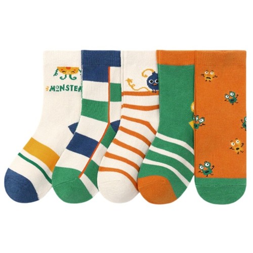 5 Pairs Children's Boys Girls Socks Cotton Ankle Socks Baby Socks 1-12 Years - Picture 8 of 20
