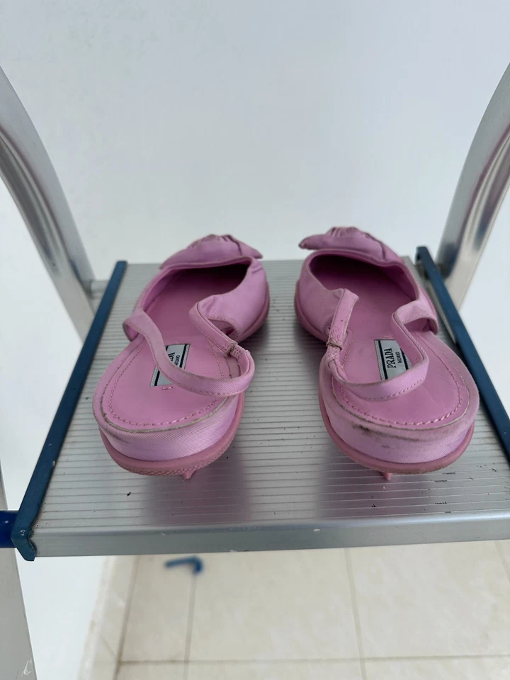 PRADA Nylon Slingback Pumps Size 35 EU - Image 3 of 4