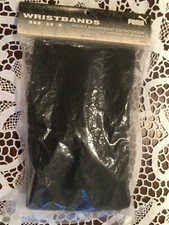 VTG NOS BLACK WRISTBANDS PUMA USA MADE CUFF NEW SWEATBAND VINTAGE NIP SPORT RARE