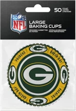 Green Bay Packers NFL Baking Cups for CupCakes - 50 Pack