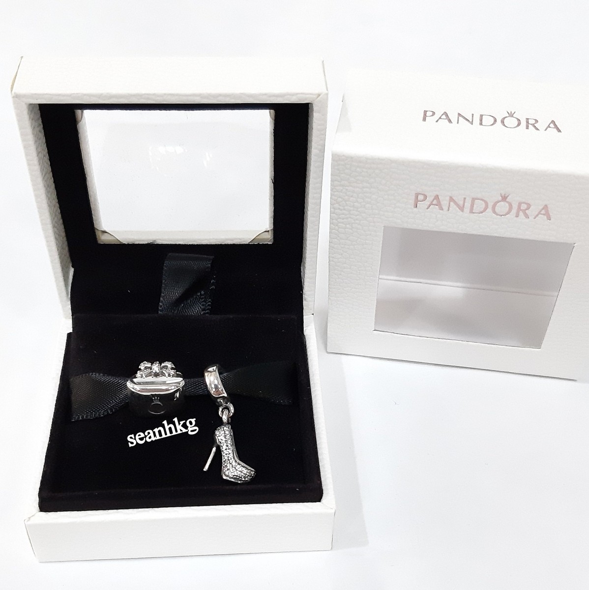 Pandora Sparkling Handbag & Stiletto Charm Set 791534CZ