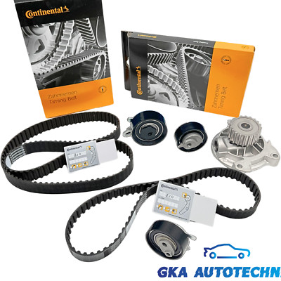 2x CONTI ZAHNRIEMEN + ROLLENSATZ WASSERPUMPE FÜR VW LT II TRANSPORTER T4 2.5 TDI