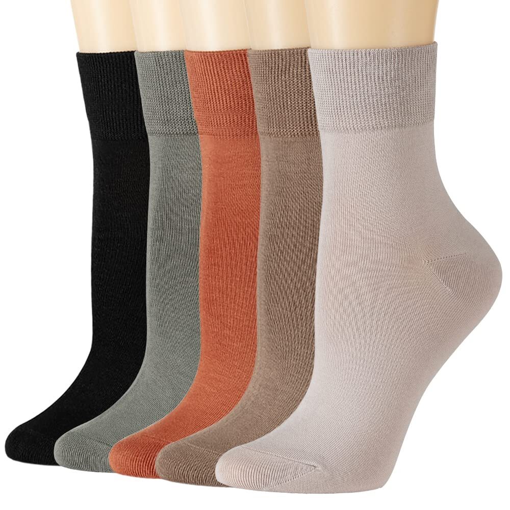 Socks for Women Womens Socks Ankle Crew Socks for Women Cute Slouch Long Whit...-image