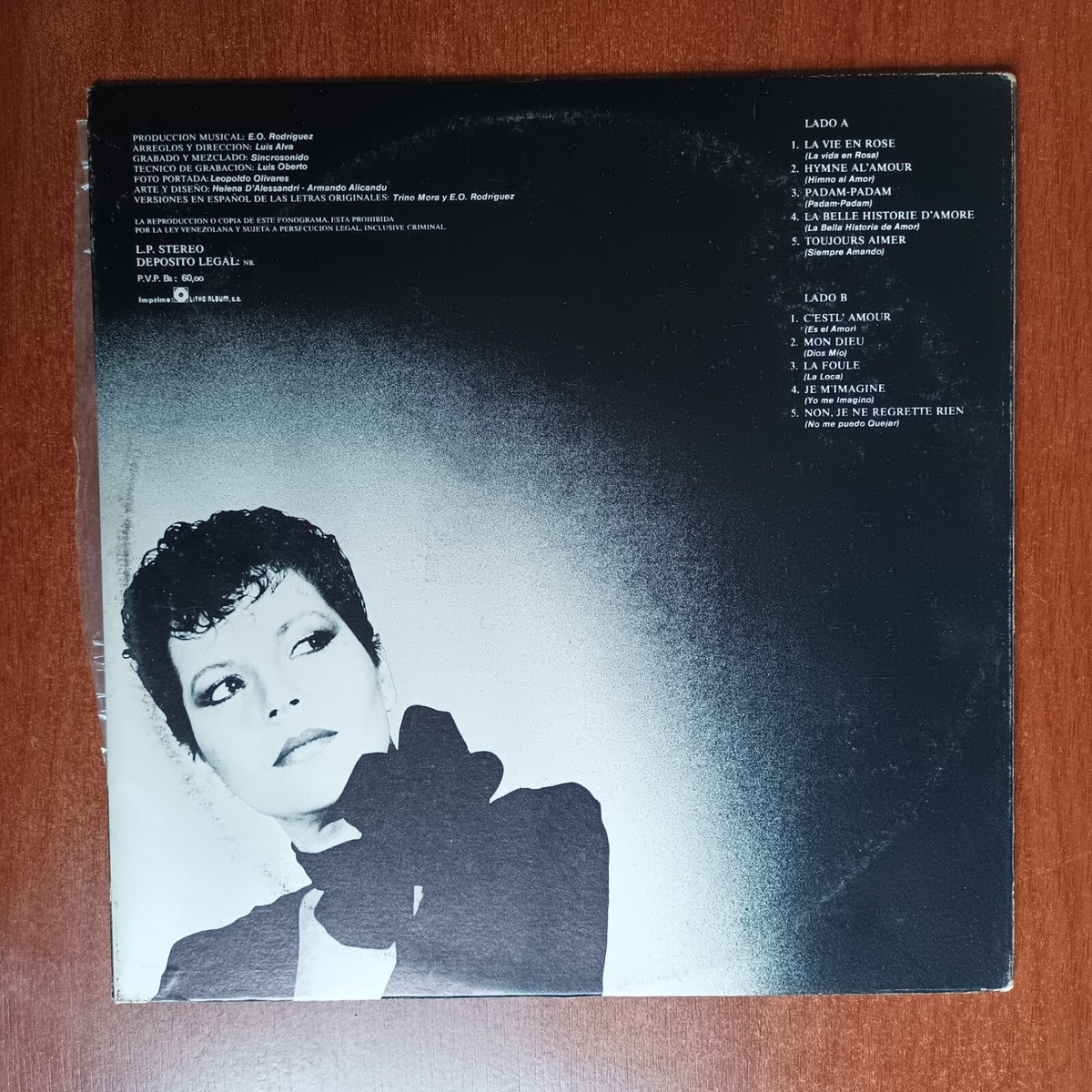 Neyda Perdomo – Lo mejor de Edith Piaf Vinyl LP Classical La Vie 