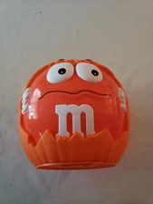 M&M Orange Candy Bucket Halloween Dish