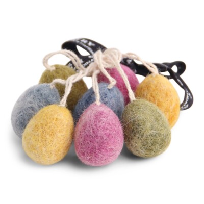 Filz Mini Eggs Dark Marble Mini Eier 8er Set Kräftig Marmoriert Én Gry & Sif
