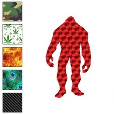 Big Foot Sasquatch Yeti, Vinyl Decal Sticker, 40 Patterns  3 Sizes, 105