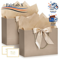 GeschenktüTen Mit Henkel 2 StüCk Champagnerfarbe Geschenkverpackung Geburtstag