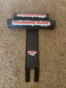 Diamond Back II BLACK PADS SET BMX FREESTYLE DB Hot Cool Silver Streak CALI LITE