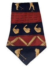 Vintage Chaps Ralph Lauren Tie Mens Silk Made In USA 3.75” x 56” Golf