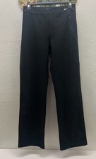 VTG Nike Dri-Fit Women  s Track Pants Size S 4/6 Black Zip Front / Pocket Train