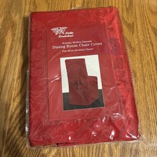 NEW, Red/burgundy, Winter Wonderland  Meledy Damask, Chair Cover. ￼
