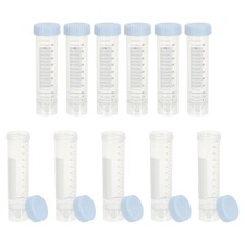  25pcs Centrifuge Tubes: 50ml/1.7oz Self-Standing Plastic Test Tubes with Screw
