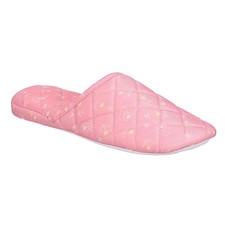 Charter Club Women's Quilted Slippers Pink Floral Paisley Size XL 11-12 