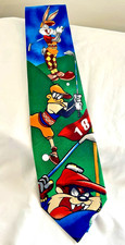 Looney Tunes Men Necktie Golf Novelty Tie Tasmanian Devil Bugs Bunny Daffy Duck