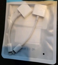 iPhone Adapter for Headphones Dual Splitter Headphones  Charging Adapter 2pk