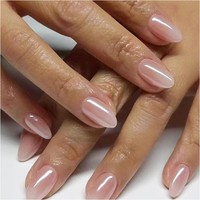 KüNstliche NäGel Press-On French ManiküRe Nudefarbe 24 StüCk Nagelkunst Rosa
