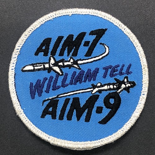 Vtg William Tell Weapons Meet USAF Patch Aim-7 Sparrow Aim-9 Sidewinder Rare