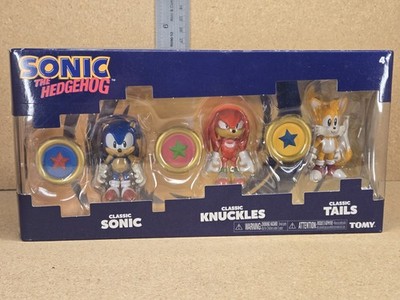 TOMY Sonic the Hedgehog Sonic, Knuckles & Tails Action Figure Set Boxed 