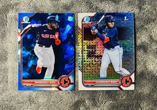 Jhonskey Noel 2022 Bowman Chrome 1st Mojo Refractor & Draft Sapphire Refractor