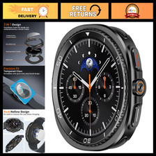 3 in 1 Metal Case for Galaxy Watch 8 40mm - Rugged Bumper, Scratch Resistant, Sc