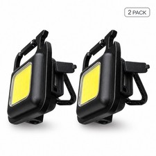 Cob Work Light 2 Pack 800 Lumens Magnetic Led Flashlight Usb-c Rechargeable