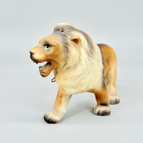 Vintage Keramik Porzellan Löwe Statue Figurine handbemalt 7,5" - Bild 3 von 9