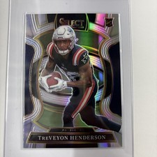 ✨ 2025 Panini Select Rookie Silver Holo Treveyon Henderson #78 Patriots NFL