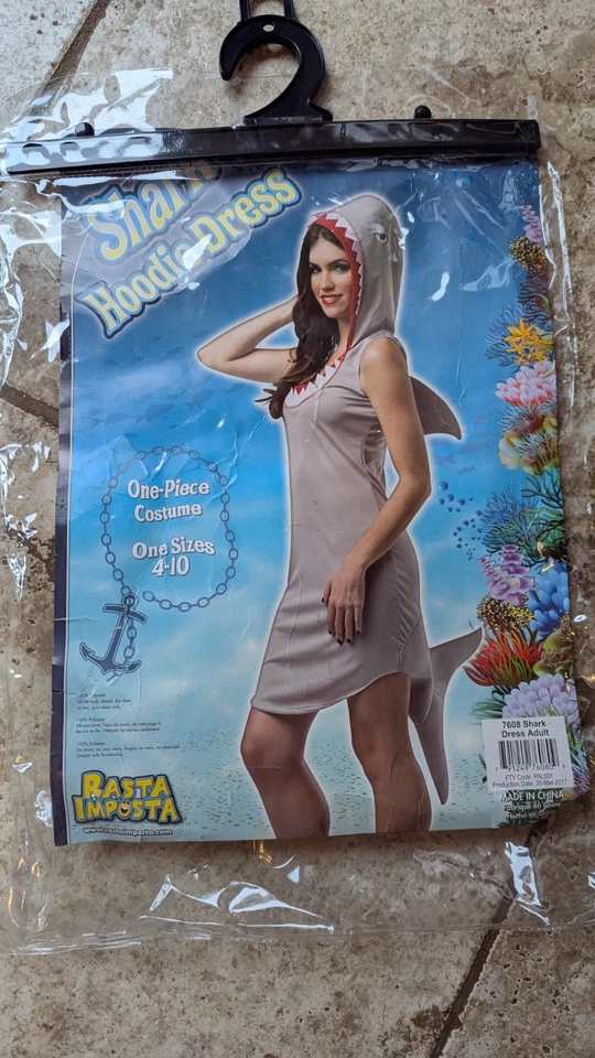 Disfraces con capucha de tiburón para pareja disfraces de Halloween Foto 4 de 4