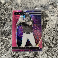 2021 Panini Chronicles - Titan Mike Trout #16 Pink Pulsar