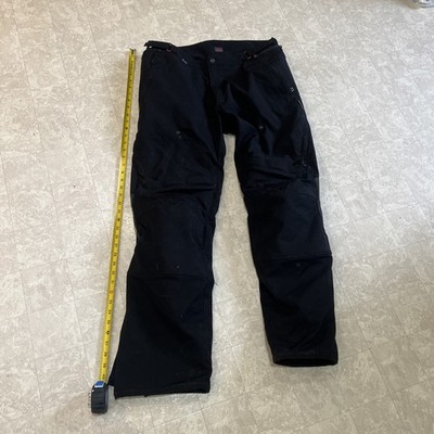 Dainese Men D-Dry Motorcycle Pants Size EU 54 Armored Lined Vented Black