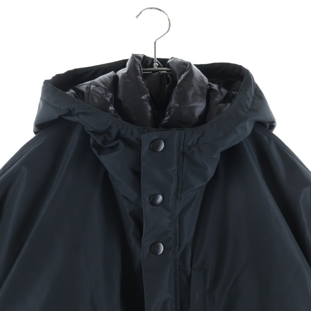 PRADA 24AW Emblem Logo Technical Fabric Hooded Zip Up Down Jacket Black Used 753 thumbnail 3