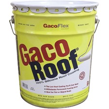 GacoRoof Silicone Roof Coating, White, 5 Gal. GR1600-5 Gaco GacoRoof GR1600-5
