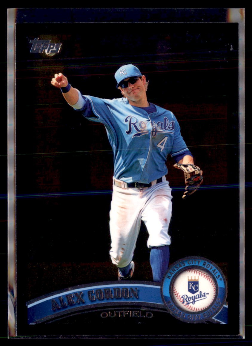 2011 Topps Walmart Black Border Alex Gordon Kansas City Royals #262 