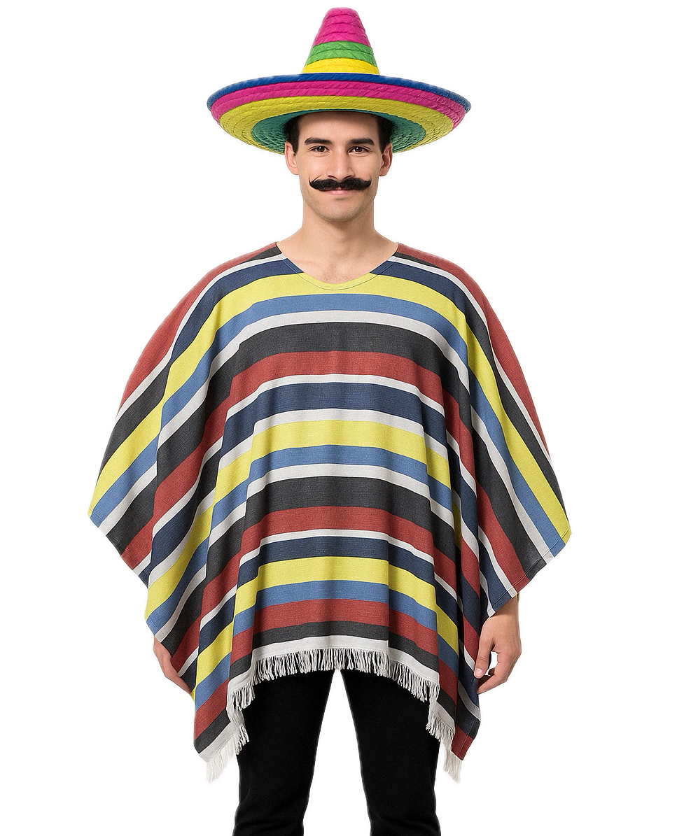 Mexican Dress Costumes For Girls Adult Mexican Poncho Costume - Wild West Cowboy Bandit Blanket Party Dress Adult Mexican Party Dress Costume Mexican Dress Costumes For Girls Adult Mexican Poncho Costume - Wild West Cowboy Bandit Blanket Party Dress Adult Mexican Party Dress Costume