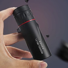 Portable 99 99 Mini Pocket Zoom Monocular Telescope Low Light Night Vision Clip
