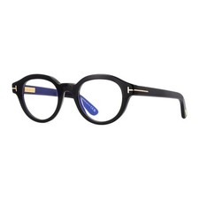 Tom Ford FT6037-B 001 Shiny Black 49mm Eyeglasses New Authentic