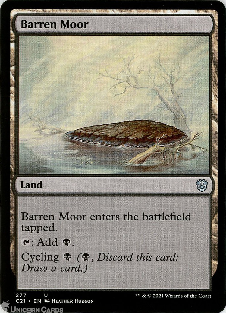 Barren Moor Uncommon Mint MTG Card :: :: Strixhaven Commander Decks 2021 :: ::