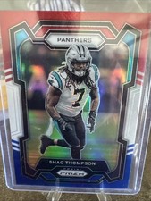 2023 Panini Prizm Football Shaq Thompson Panthers Red White And Blue No.45