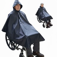 Seniori Regenponcho Regencape Mit Reflektor | Rollstuhl Poncho Regenschutz