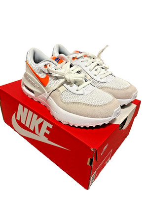 Nike Air Max SYSTM GS Kids Sz 4.5Y (W 6.5) Sneakers White/Orange New DQ0284-114