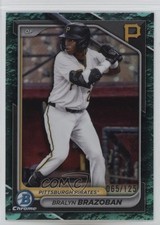 2024 Bowman Draft Chrome Aqua Lunar Refractor /125 Bralyn Brazoban #BDC-124 1mr0