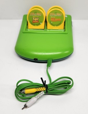LeapFrog Clickstart My First Computer Console & 4 Games No AC Adapter TESTED