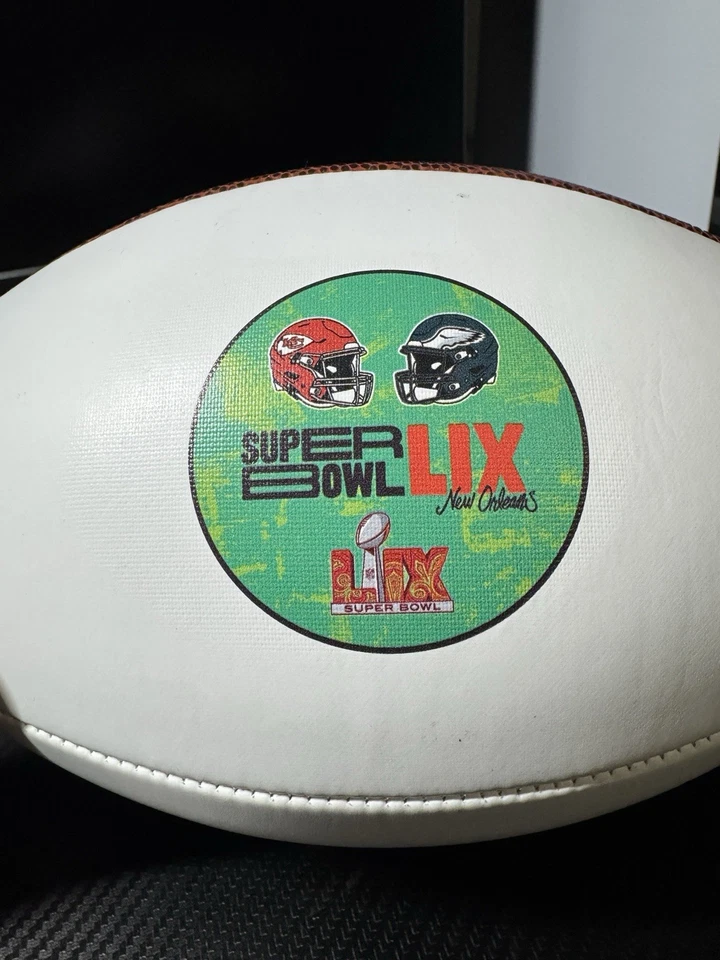Wilson “The Duke” NFL Super Bowl LIX 59 Eagles Vs Chiefs Auténtico Fútbol NUEVO Foto 3 de 3