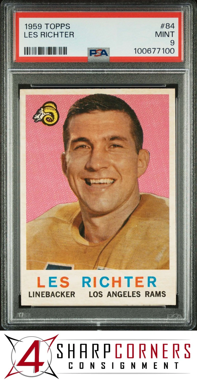 Les Richter trading card