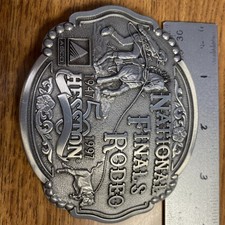 1947-1997 Hesston NFR Belt Buckle 50th Anniversary