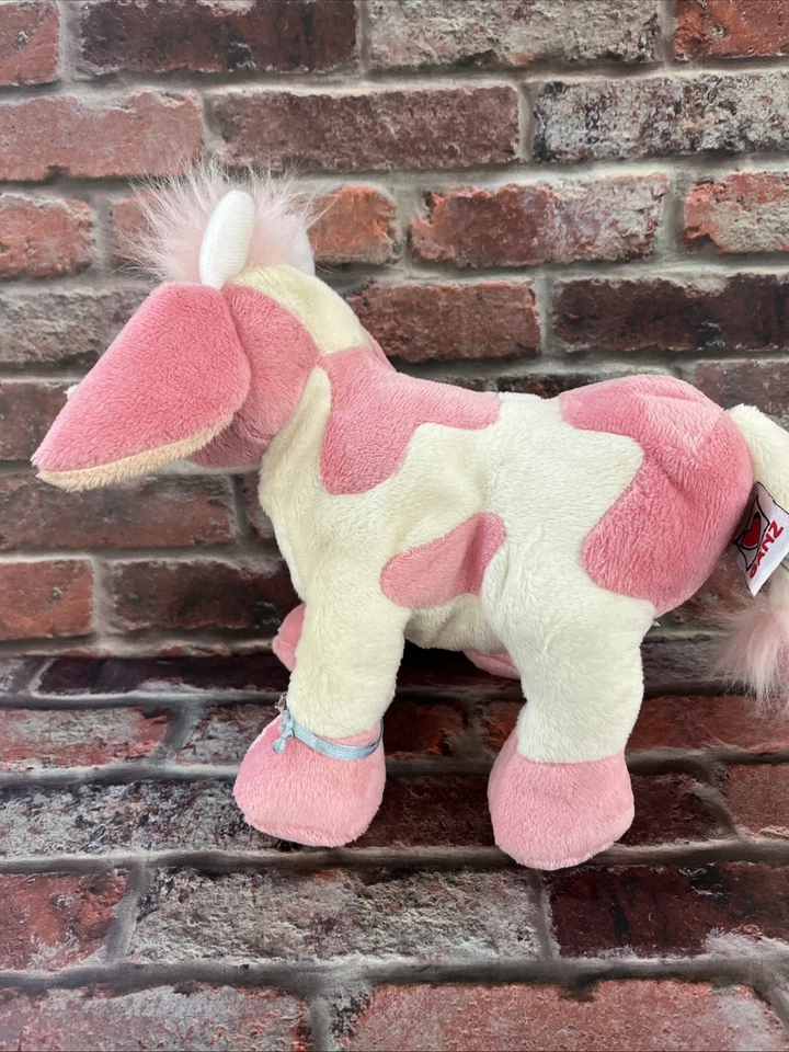 Ganz Webkinz Strawberry Cow HM500 Stuffed Animal Plush Toy Farm Moo 12" No Code - Image 2 of 4