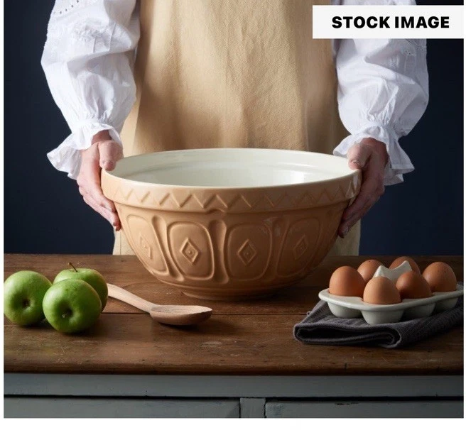 Mason Cash S9 Original Cane Collection Large Mixing Bowl 5.3 Quart NEW